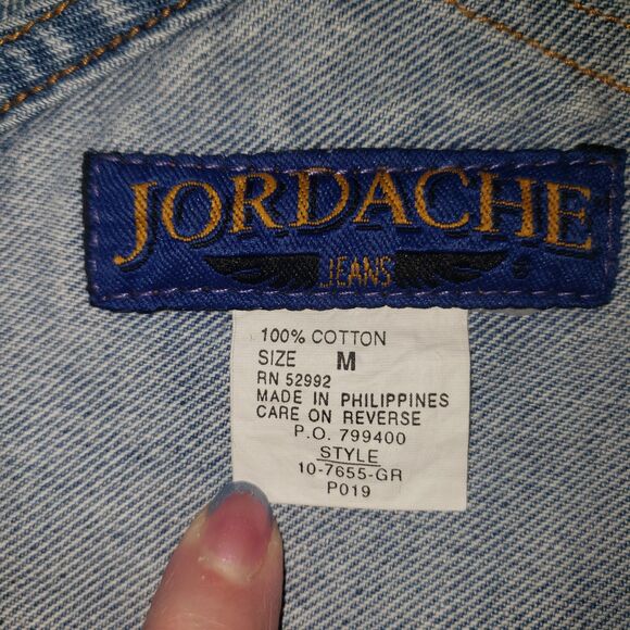 Vintage 80's JORDACHE Jeans Denim Overalls Womens Size Medium - Picture 4 of 8